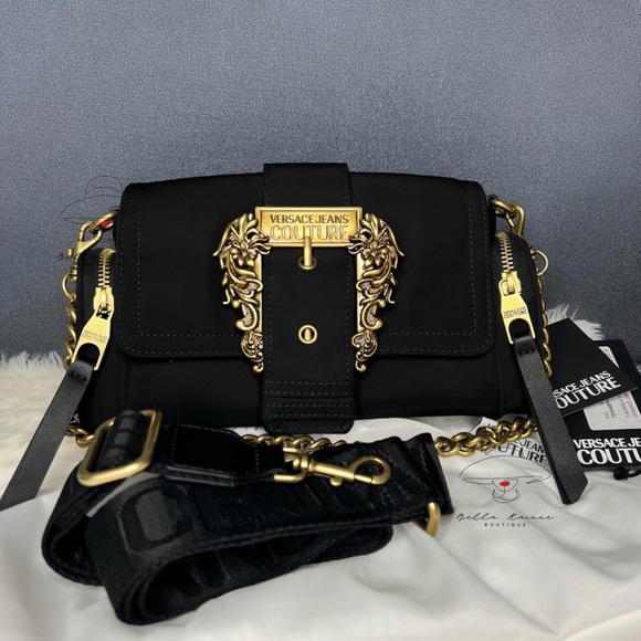 VERSACE Jeans Couture buckle shoulder/crossbody bag - Picture 1 of 3